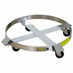 Wesco® Stainless Steel Drum Dolly 240196 55 Gal. Stainless Rigs Hard Rubber
