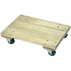 Wesco® 27x18 Solid Deck Hardwood Dolly 272054 3" Casters 900 Lb. Cap.