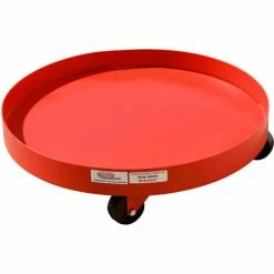 55 Gallon Solid Deck Drum Dolly Steel Casters - SDD55S