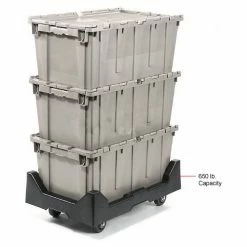 Global Industrial™ Plastic Container Dolly W/Casters, 27-1/2"Lx18"W, 650 Lb. Capacity -Dollies magasin en ligne 652754 4wco 1