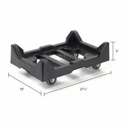 Global Industrial™ Plastic Container Dolly W/Casters, 27-1/2"Lx18"W, 650 Lb. Capacity -Dollies magasin en ligne 652754 dim 1