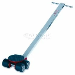 GKS Perfekt® 3-10207 Machinery Roller Dolly Swivel Plate, Steer Handle 6600 Lb. Cap.