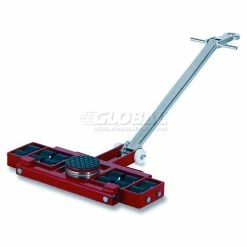 GKS Perfekt® 3-11071 Machinery Roller Dolly Swivel Plate, Steer Handle 19,800 Lb. Cap.