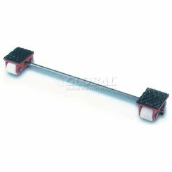 GKS Perfekt® 3-10204 Machinery Roller Dolly Rigid Plates, Adj. Width Connector Bar 4400 Lb.