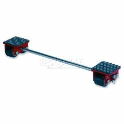 GKS Perfekt® 3-10206 Machinery Roller Dolly Rigid Plates, Adj. Width Connector Bar 6600 Lb.