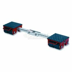 GKS Perfekt® 3-10208 Machinery Roller Dolly Rigid Plates, Adj. Width Connector Bar 13,200 Lb.