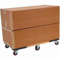Vestil Six-Wheel Carpeted End Wood Deck Movers Dolly HDOC-2448-12 48x24 -Dollies magasin en ligne 986434 4