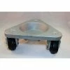 Bond® Cast Iron Triangular Cup Dolly 3310 - Hard Tread Rubber Wheels - 630 Lb. Capacity -Dollies magasin en ligne BCW 3310 DOLLY HT