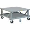 Little Giant® Ergonomic Adj. Height Mobile Pallet Stand 2PDSE42486PH2FL - 42 x 48 Solid Deck -Dollies magasin en ligne BRN 2PDSE42486PH2FL