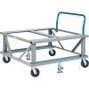 Little Giant® Ergonomic Adj. Height Pallet Stand with Handle PDEH4248-6PH2FL - Open Deck 48x42 -Dollies magasin en ligne BRN PDEH4248 6PH2FL