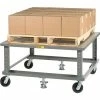 Little Giant® Ergonomic Adj. Height Pallet Stand PDSE4848 - Solid Deck 48 x 48 with Floor Locks -Dollies magasin en ligne BRN PDSE4848 6PH2FL
