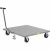 Little Giant® Pallet Dolly PDST-4048-6PHFL with T-Handle - Solid Deck 40 x 48 & Floor Lock