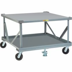 Little Giant® Fixed Height Pallet Stand 2PDFS426PH2FLLR - 42 x 48 Solid Deck & Load Retainers