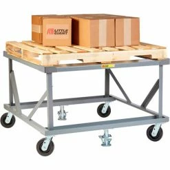 Little Giant® Fixed Height Pallet Stand PDF-48-6PH2FLLR - 48 x 48 Open Deck & Load Retainers