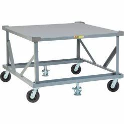 Little Giant® Fixed Height Pallet Stand PDFS48-6PH2FLLR - 48 x 48 Solid Deck & Load Retainers