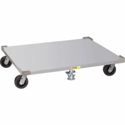 Little Giant® Pallet Dolly PDS40-6PH-2FLLR 40 x 48 Solid Deck with Floor Locks & Load Retainers