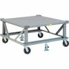 Little Giant® Adj. Height Pallet Stand PDSE42-6PH2FLLR - 42 x 48 Solid Deck & Load Retainers -Dollies magasin en ligne BRQ PDSE42 6PH2FLLR