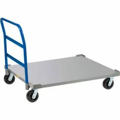 Little Giant® Pallet Dolly with Handle PDSH-4248-6PHLR - 42 x 48 Solid Deck & Load Retainers