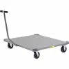 Little Giant® Pallet Dolly PDST-4848-6PHLR with T-Handle & Load Retainers - Solid Deck 48 x 48 -Dollies magasin en ligne BRQ PDST 4048 6PH LR