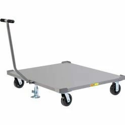 Little Giant® Pallet Dolly PDST42486PHFLLR with T-Handle & Floor Locks - Solid Deck 42 x 48