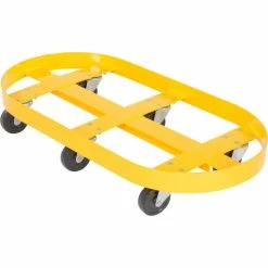 Vestil Steel Double Drum Dolly For 30 Gal. Drum W/ Hard Rubber Casters, 2000 lb. Capacity