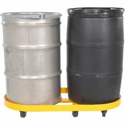 Vestil Steel Double Drum Dolly For 55 Gal. Drum W/ Glass Filled Nylon Casters, 2000 lb. Capacity -Dollies magasin en ligne DRUM X2 55 GFN 4