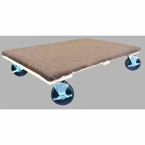 Fairbanks 18 x 30 Solid Deck Hardwood Dolly T-15-1830-5PH-FB W/CARPET with Full Carpet 1500 Lb. Cap. 3 Fairbanks 18 x 30 Solid Deck Hardwood Dolly T-15-1830-5PH-FB W/CARPET with Full Carpet 1500 Lb. Cap.