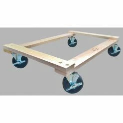 Fairbanks 18" x 30" Open Deck Hardwood Dolly T-25-1830-5PH-FB with Raised Ends 1500 Lb. Capacity