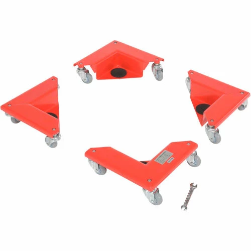 Vestil Corner Mover Dolly Steel - 300 Lb. Capacity Each (4 Pack) 4 Vestil Corner Mover Dolly Steel - 300 Lb. Capacity Each (4 Pack) - Image 2