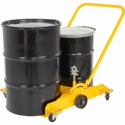 Vestil Low Profile Double Drum Dolly with Polyurethane Casters - 2000 Lb. Capacity