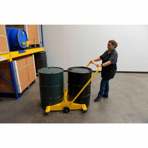 Vestil Low Profile Double Drum Dolly with Polyurethane Casters - 2000 Lb. Capacity 8 Vestil Low Profile Double Drum Dolly with Polyurethane Casters - 2000 Lb. Capacity - Image 6