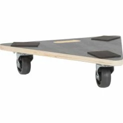 Vestil Hardwood Dolly with 16-1/2" x 18-1/2" Triangular Solid Wood Deck, 300 Lb. Capacity