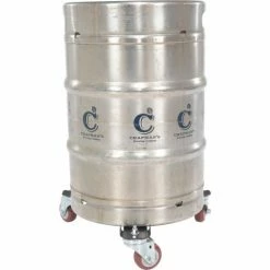 Vestil Keg Transport Skate 11-3/16" & 16-1/4" Usable Diameter, 200 Lb. Capacity, Black
