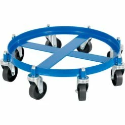 Vestil Drum Dolly OCTO-55-CI with Cast Iron Wheels for 55 Gallon Drums - 2000 Lb. Capacity