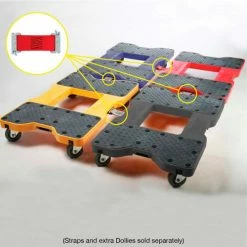 Snap-Loc® SL1500D4R Dolly Red 1500 Lb. Cap., Steel Frame, Strap Option, 4" Casters -Dollies magasin en ligne snap loc dolly red 7